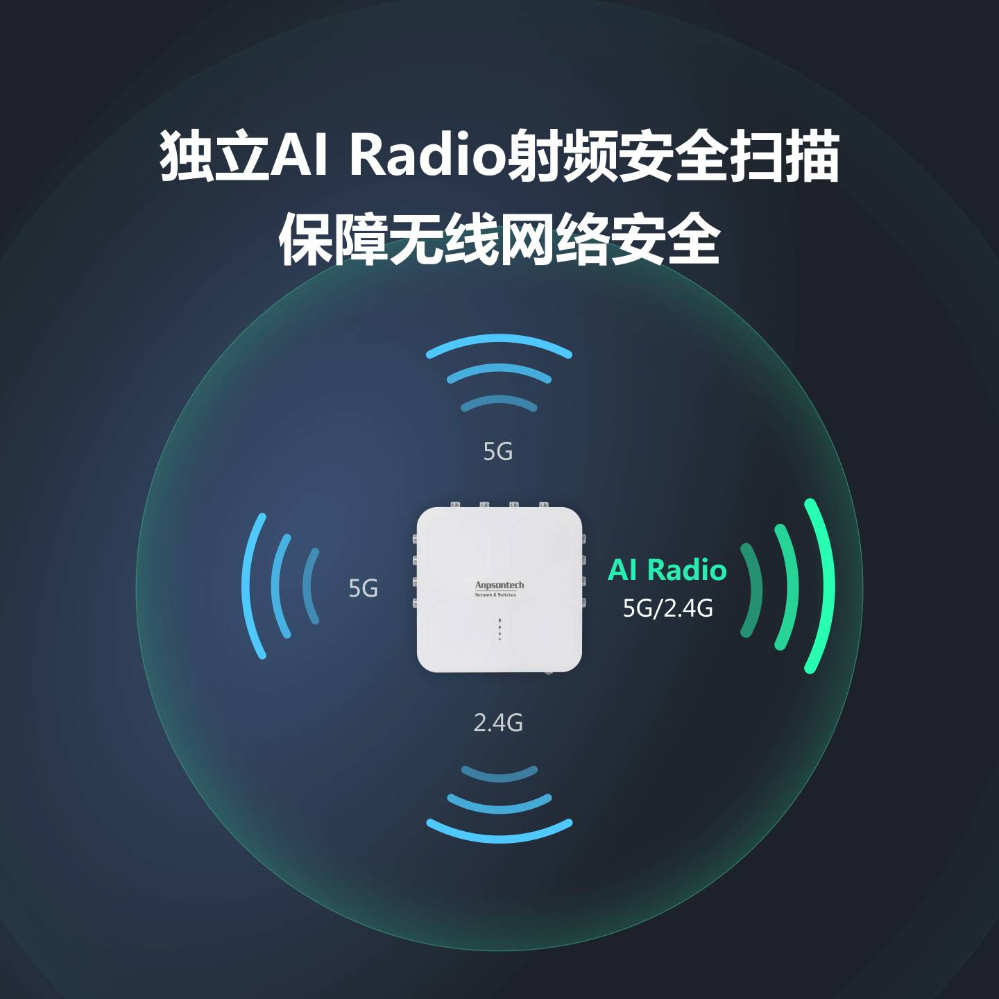 增强级室外高密无线四射频AP-LK160-UF